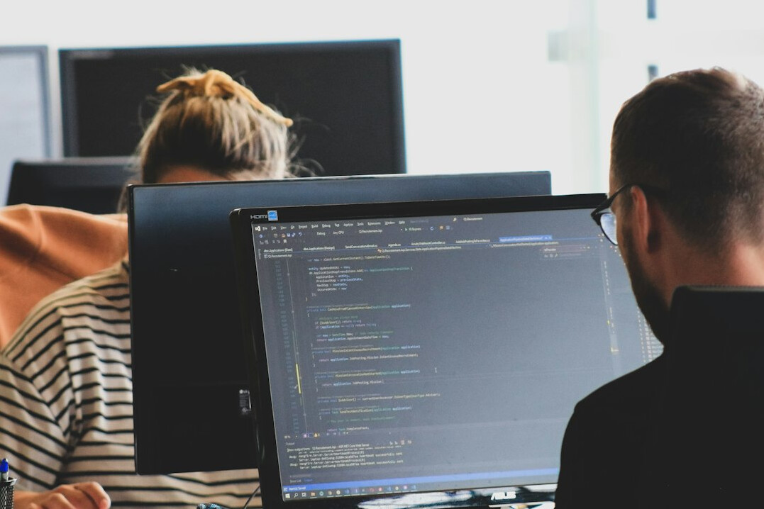 software developer coding