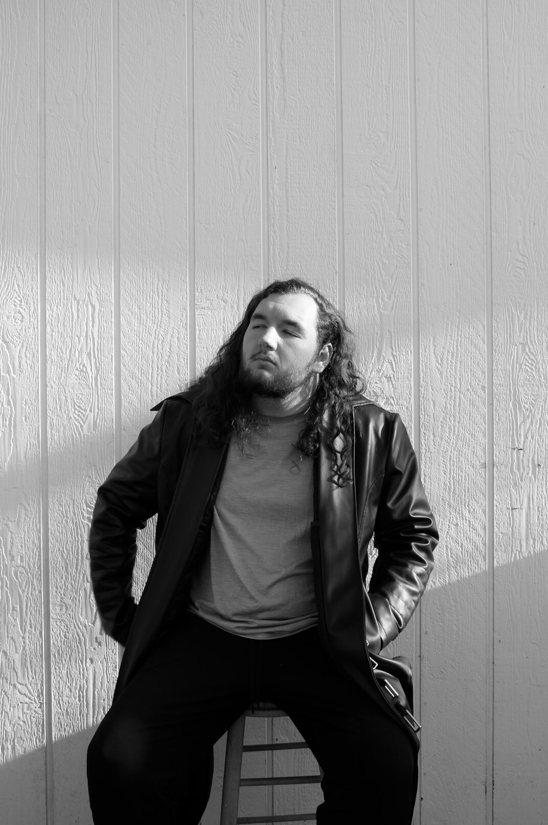 Studio portrait of a man in a casual blazer