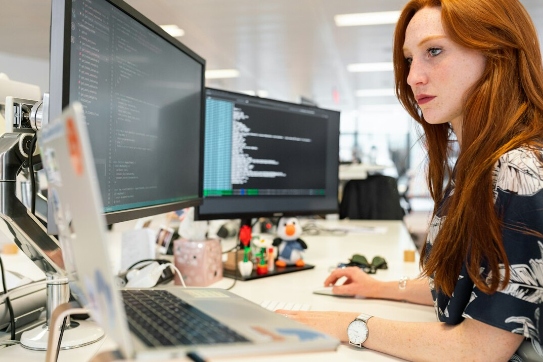 insurance software developer at work